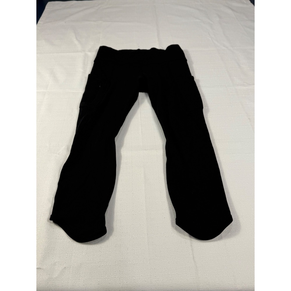 Athleta Black Workout Leggings Tights Athletic Apparel Activewear Size S Pockets
